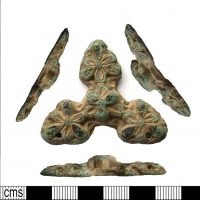 Multiple views of a Carolingian mount found in Leicestershire