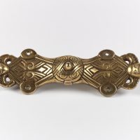 A reproduction, copper alloy, equal-armed brooch from Nottinghamshire