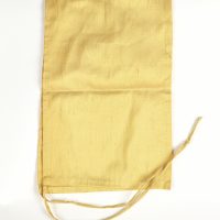 A yellow silk headdress