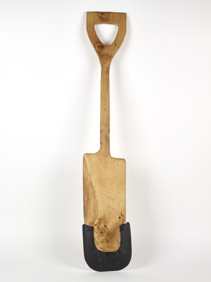 A reproduction Viking spade
