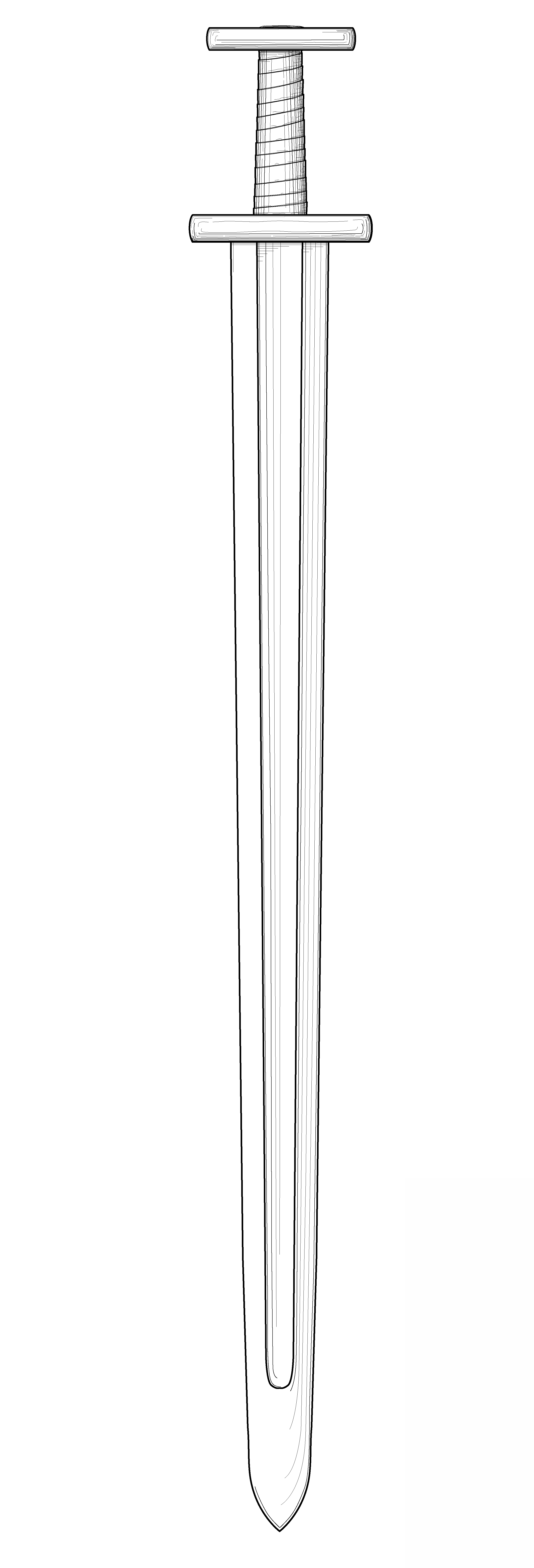 Drawing of a Viking Sword · Vikings in the East Midlands