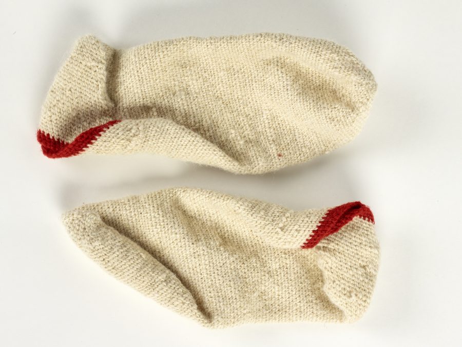 A pair of woollen socks