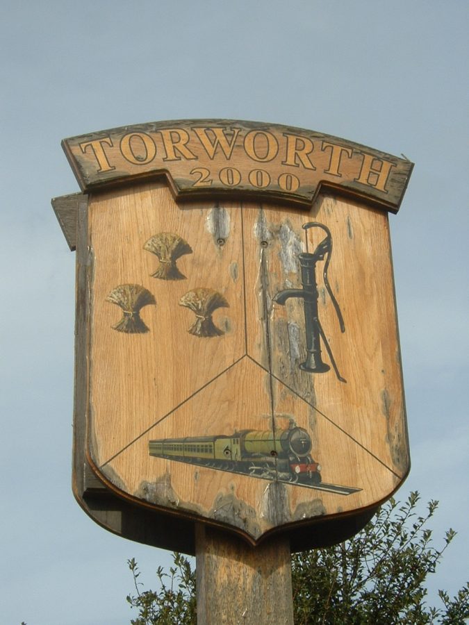 Village sign of Torworth