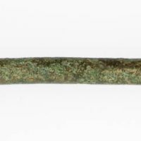 A cylindrical copper-alloy needle fragment with shaft that breaks before the eye found in Torksey, Lincolnshire. © The Fitzwilliam Museum, Cambridge