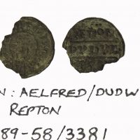 A silver penny of Alfred the Great found in Repton, Derbyshire. (c) Derby Museum and Art Gallery