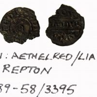 A silver penny of King Aethelred of Wessex found at Repton, Derbyshire. (c) Derby Museums 2019