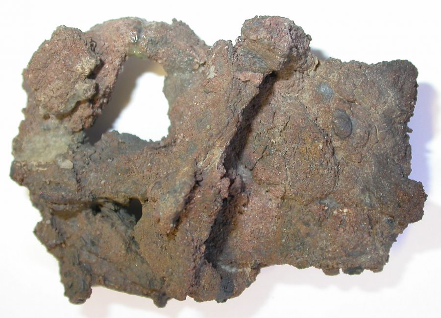 Iron buckle from Heath Wood, Ingleby, Derbyshire. (c) Derby Museum and Art Gallery