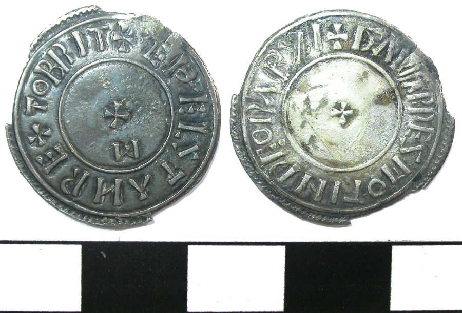 A silver penny of King Aethelstan. (c) Derby Museum and Art Gallery