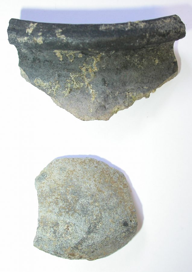 Early medieval pottery from Full Street, Derby, Derbyshire. (c) Derby Museum and Art Gallery