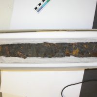 A sword blade found at Heath Wood, Ingleby, Derbyshire. (c) Derby Museum and Art Gallery