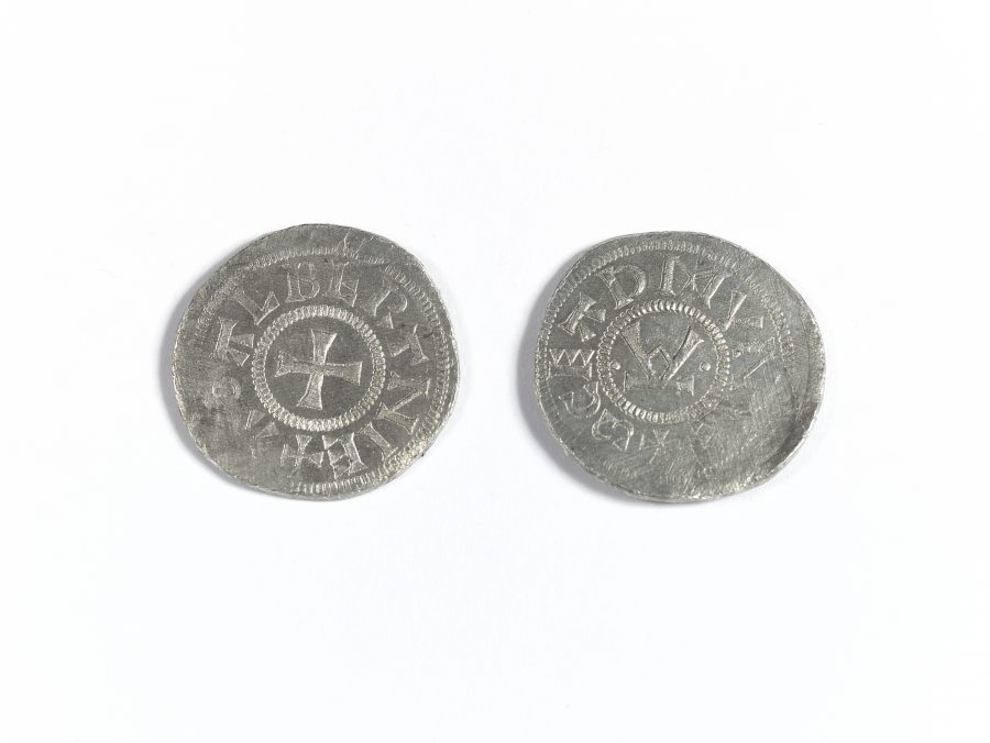 A Viking silver penny based on examples from York. (c) Centre for the Study of the Viking Age