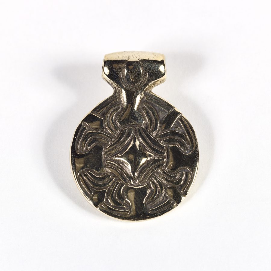 Reproduction Terslev pendant based on an original from Kirkby Green, Lincolnshire. (c) Centre for the Study of the Viking Age