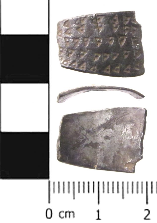 A silver armring fragment found in Harrowgate, North Yorkshire. (c) Portable Antiquities Scheme, CC BY-SA 4.0
