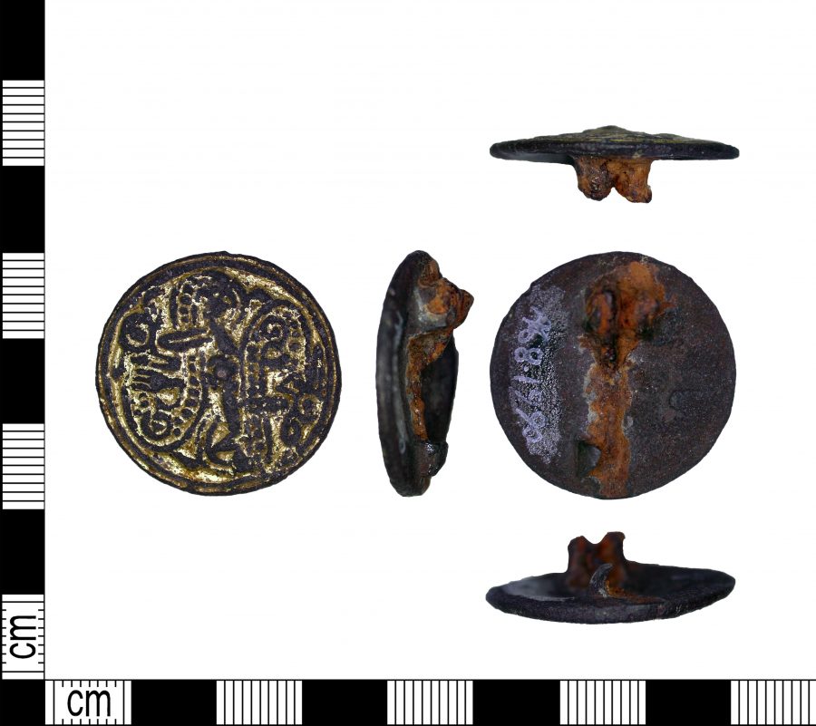 Copper-alloy Jellinge-style brooch from Melton, Leicestershire. (c) Portable Antiquities Scheme, CC BY-SA 2.0