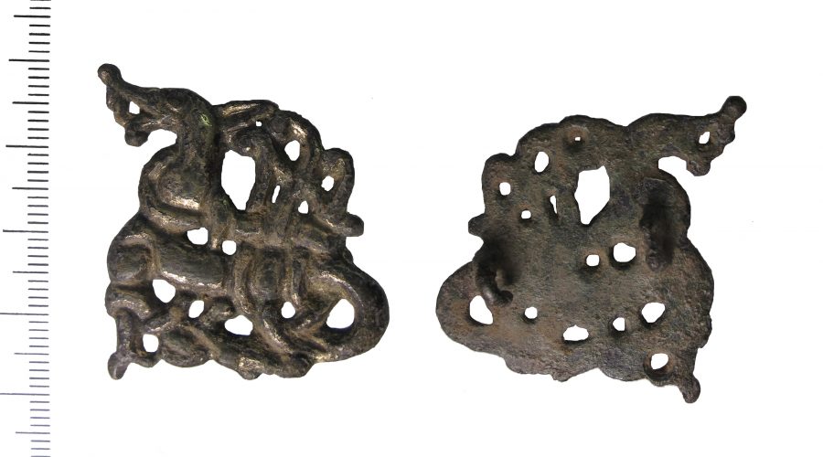 A copper-alloy Urnes-style brooch found near Aswarby and Swarby, Lincolnshire. (c) Portable Antiquities Scheme, CC BY-SA 4.0