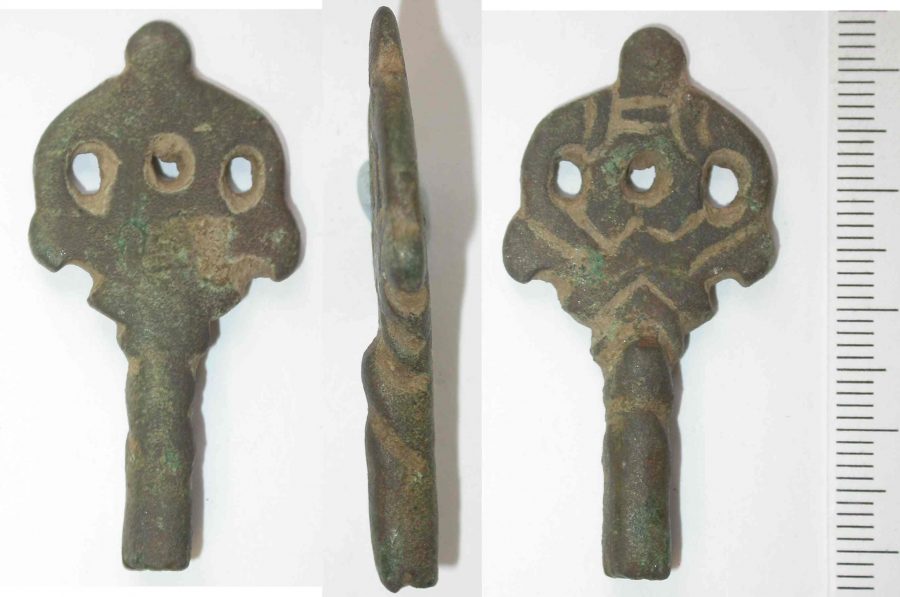 A key decorated in Scandinavina style found near Boughton, Nottinghamshire. (c) Portable Antiquities Scheme, CC BY-SA 4.0