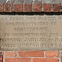 Grassthorpe Commemorative plaque