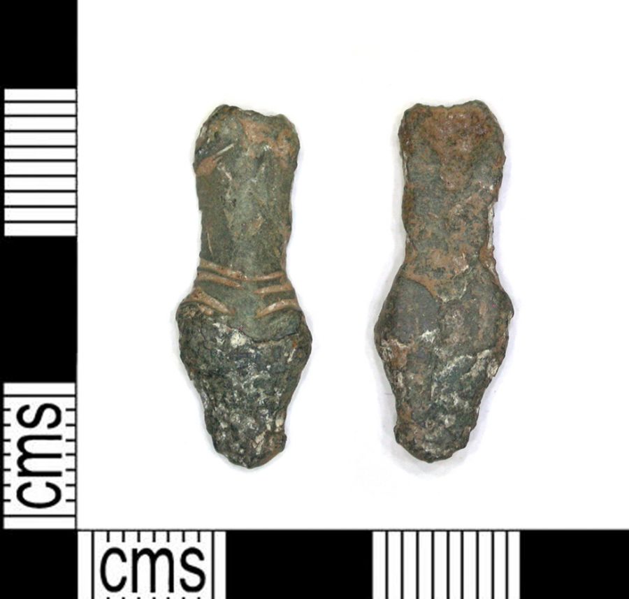 An anglo-Scandinavian copper-alloy strap-end found near Dunton Bassett, Leicestershire. (c) Portable Antiquities Scheme, CC BY-SA 2.0