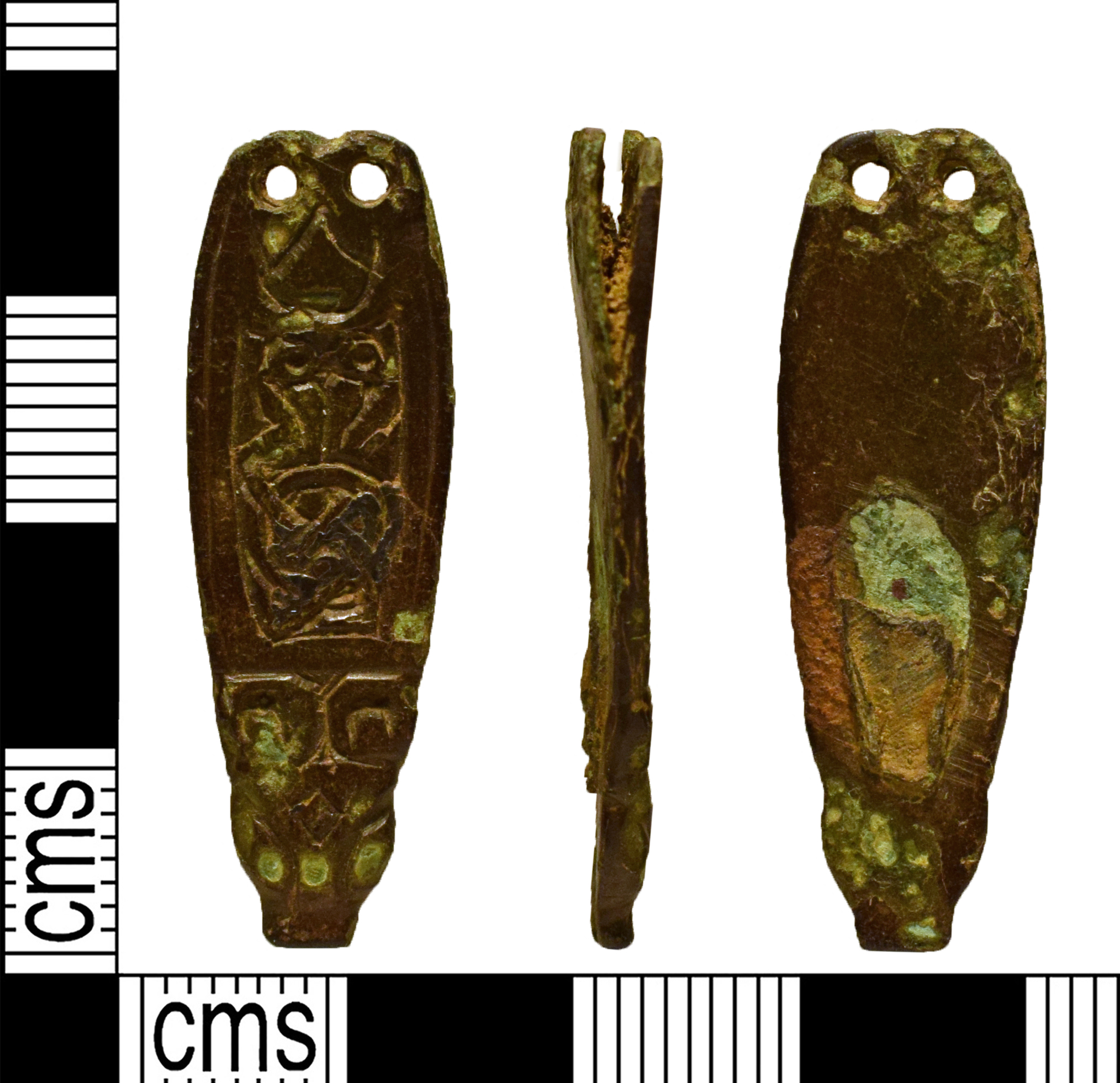 CopperAlloy StrapEnd (NARC033287) · Vikings in the East Midlands