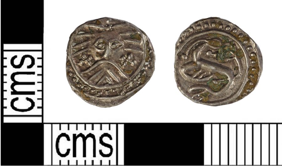 A silver Danish sceat found near Wellingore, Lincolnshire. (c) Portable Antiquities Scheme, CC BY-SA 2.0