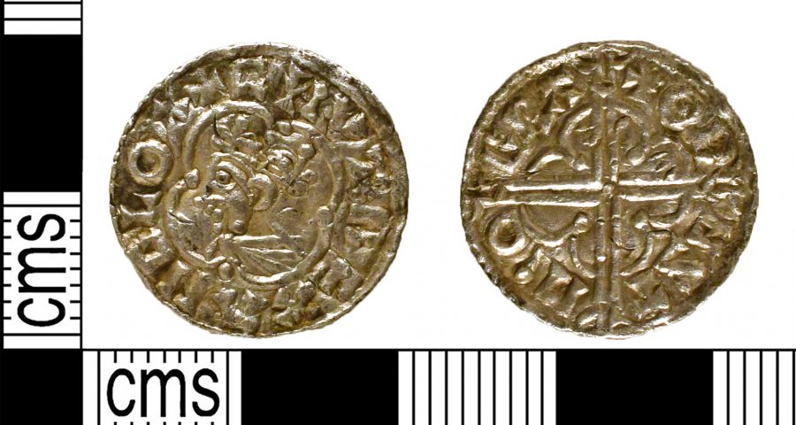 A silver penny of King Cnut the Great found near Irchester, Northamptonshire. (c) Portable Antiquities Scheme, CC BY-SA 4.0