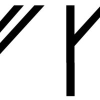 Alfgeir written in runes