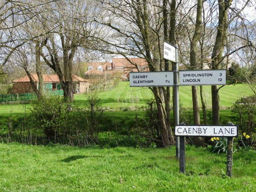 Caenby lane sign