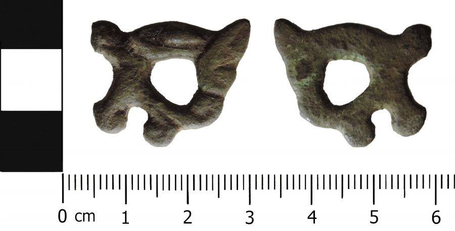 A zoomorphic copper-alloy mount found near Perlethorpe cum Budby, Nottinghamshire. (c) Portable Antiquities Scheme, CC BY-SA 2.0