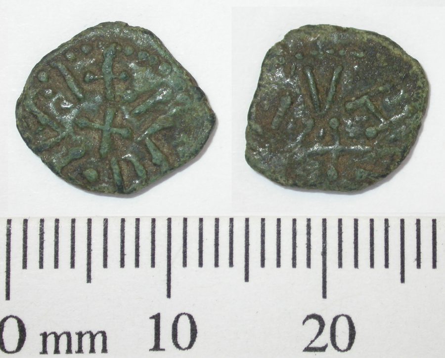 A copper-alloy Northumbrian styca found at Torksey, Lincolnshire. (c) Portable Antiquities Scheme, CC BY-SA 4.0