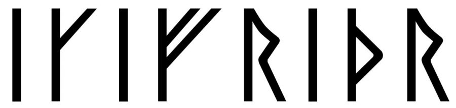 Ingifrid written in runes