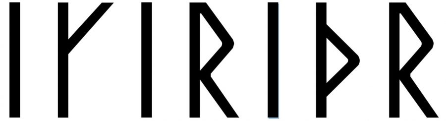 Ingirid written in runes