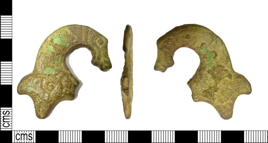 A cast copper-alloy bridle bit found near Bitteswell, Leicestershire. (c) Leicestershire County Council, CC BY-SA 2.0