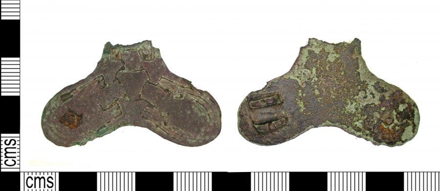 A copper-alloy trefoil brooch found near Thorney, Nottinghamshire. (c) Portable Antiquities Scheme, CC BY-SA 2.0