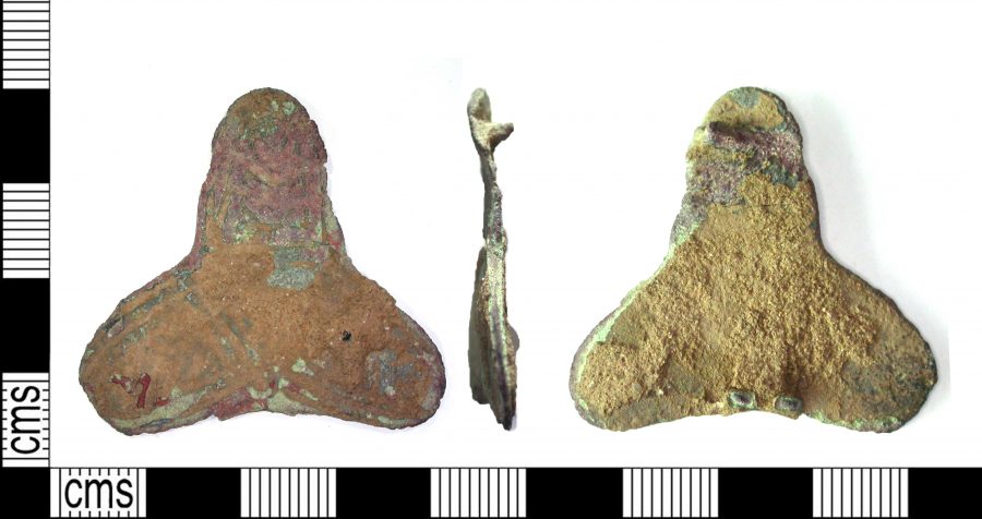 A copper-alloy trefoil brooch found around Rushcliffe, Nottinghamshire. (c) Portable Antiquities Scheme, CC BY-SA 2.0