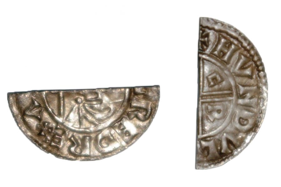 A cut silver halfpenny of Aethelred II found near Hogsthorpe, Lincolnshire. (c) Portable Antiquities Scheme, CC BY-SA 2.0