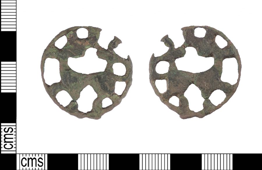 A copper-alloy Urnes-style mount found near Threekingham, Lincolnshire. (c) Portable Antiquities Scheme, CC BY-SA 2.0