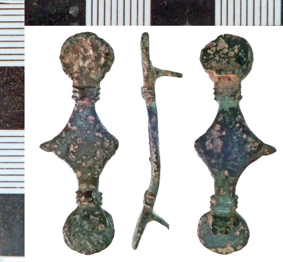 A copper alloy Frankish Brooch found near Market Rasen, Lincolnshire. (c) Portable Antiquities Scheme, CC BY-SA 2.0