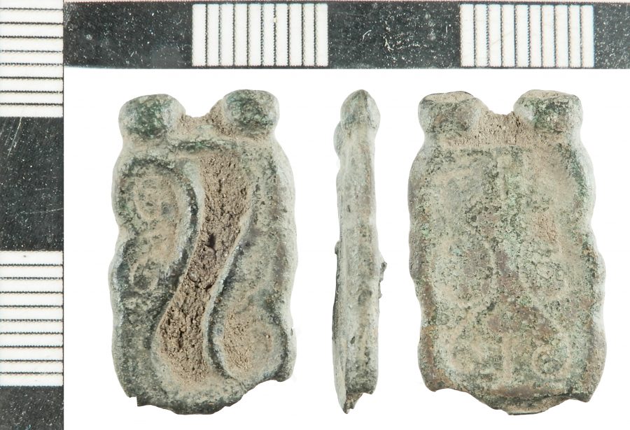A Viking copper-alloy strap-end found near Cadney, Lincolnshire. (c) Portable Antiquities Scheme, CC BY-SA 2.0