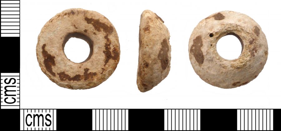 A lead spindle-whorl found near Heather, Leicestershire. (c) Portable Antiquities Scheme, CC BY-SA 2.0