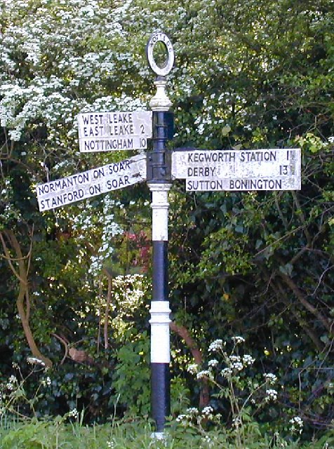 West and East Leake sign