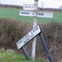 Fingerpost with Gaddesby, Frsiby, and Kirby Bellars