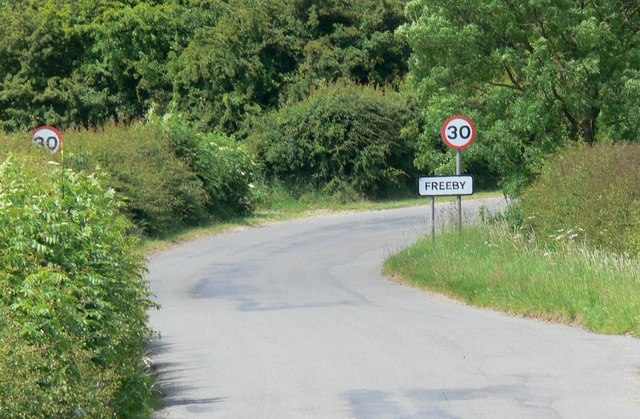 Freeby village sign