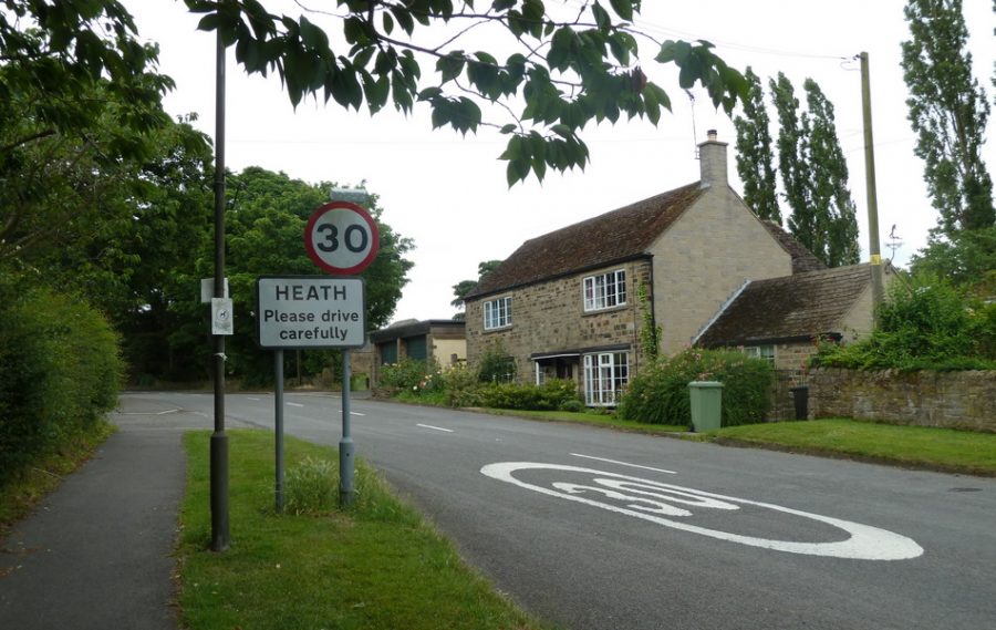 Heath village sign